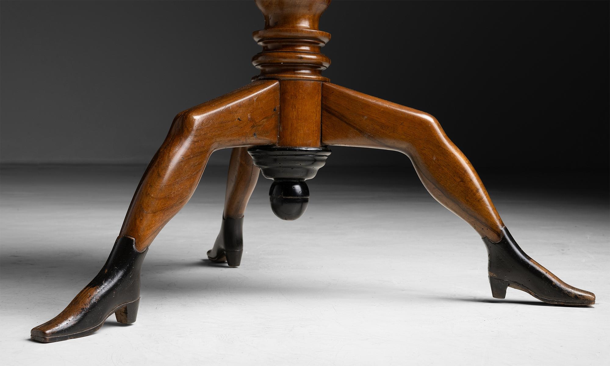 Victorian Walnut “Manx” Table, England circa 1860