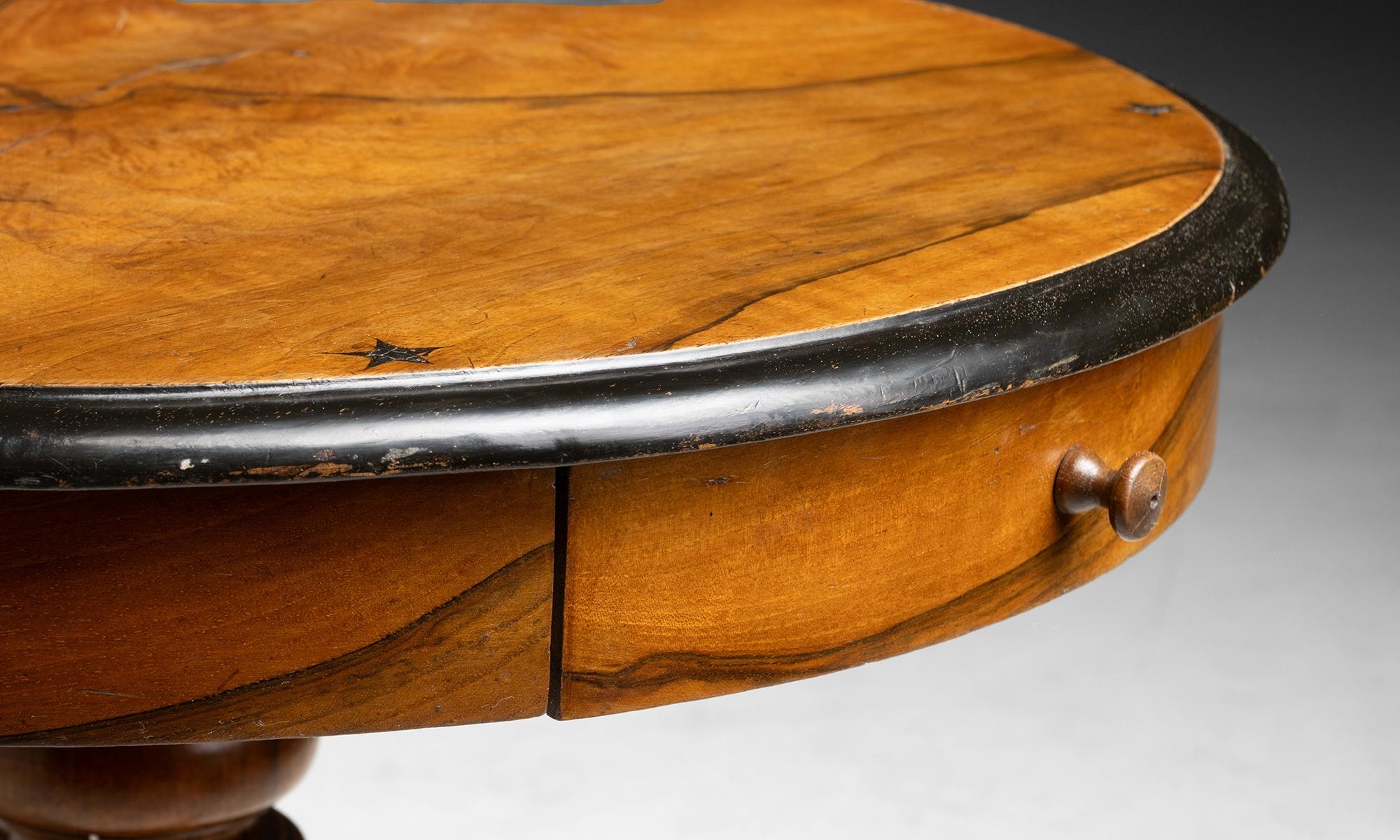 Mid-19th Century Walnut “Manx” Table, England circa 1860