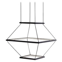 Lanterne moyenne en noyer par Hollis & Morris