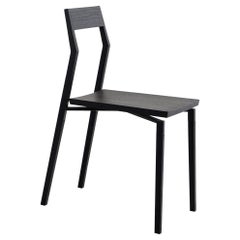 Walnut Metal Plated Parkdale Dining Chair by Hollis & Morris