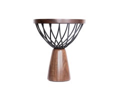 Walnut & Metal Talking Table