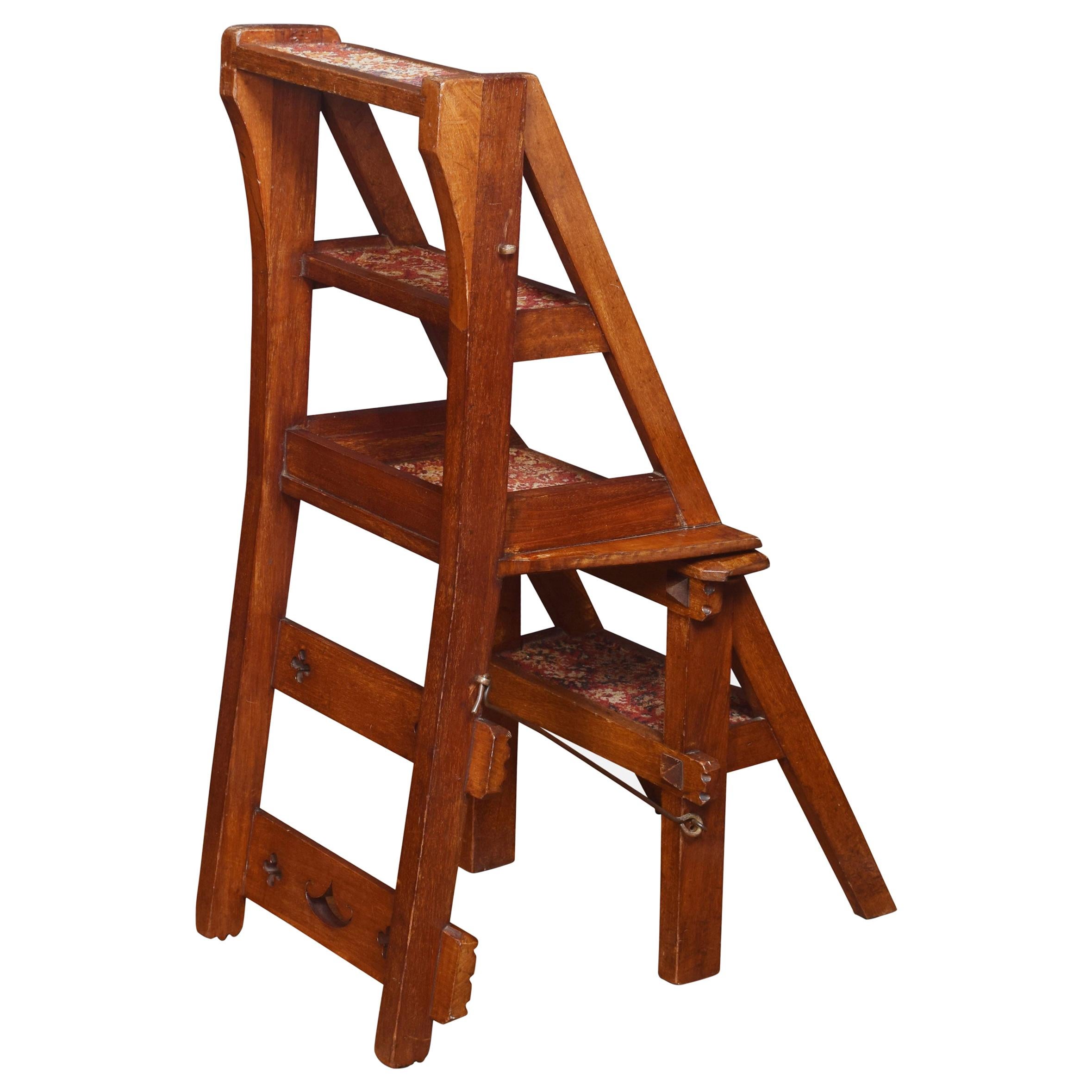 Walnut Metamorphic Chair For Sale
