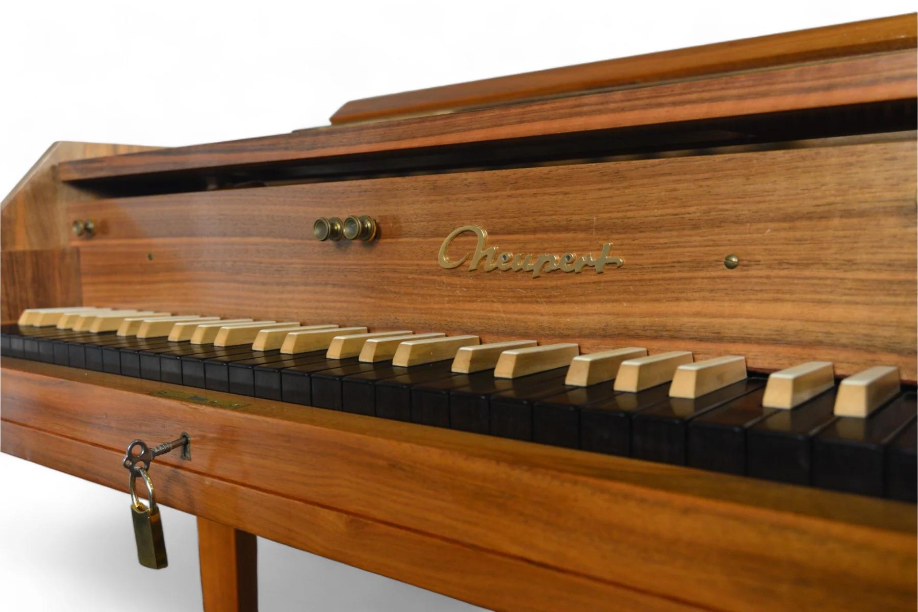 Walnut Mid Century Harpsichord By Johann Christoph Neupert 11