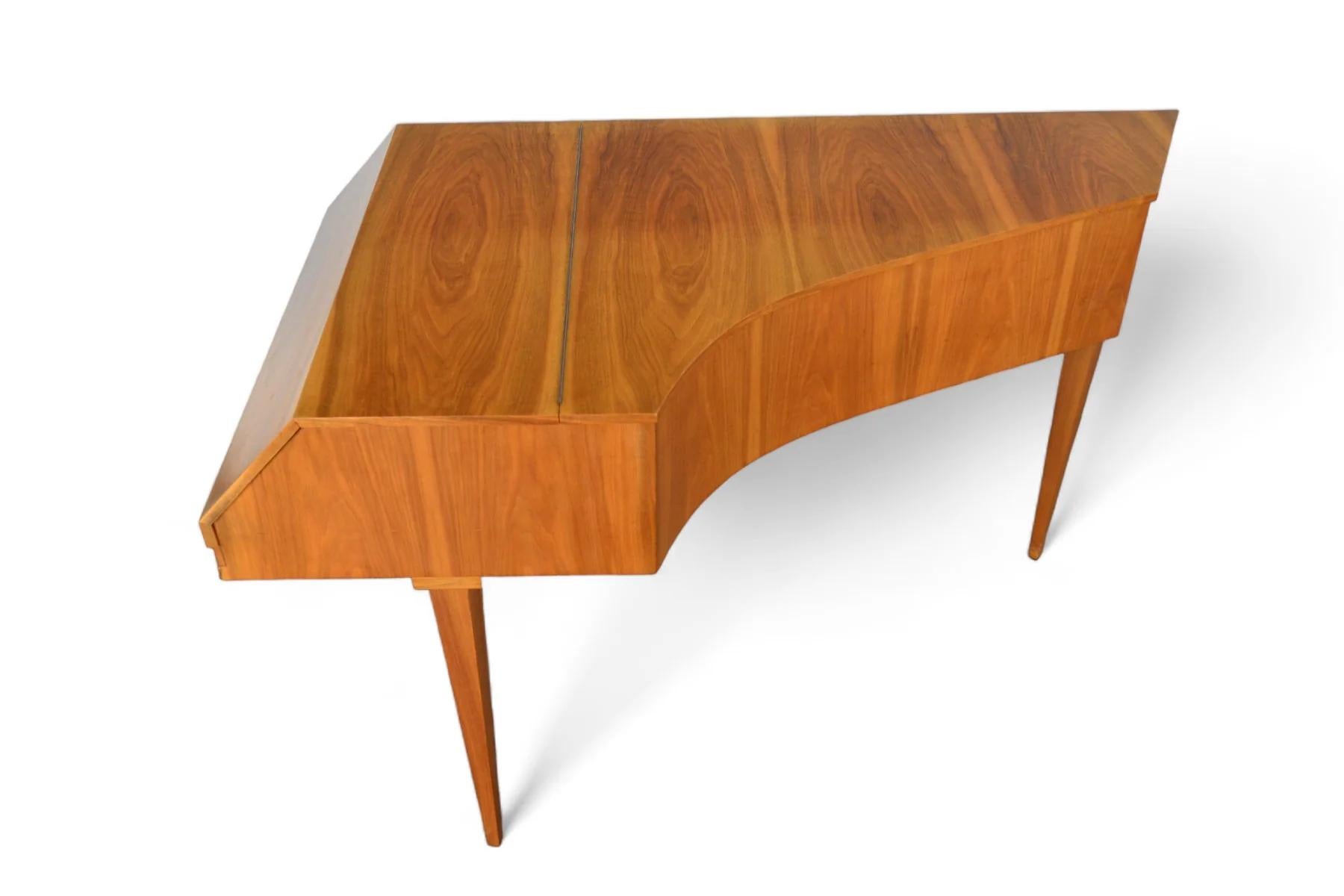 German Walnut Mid Century Harpsichord By Johann Christoph Neupert