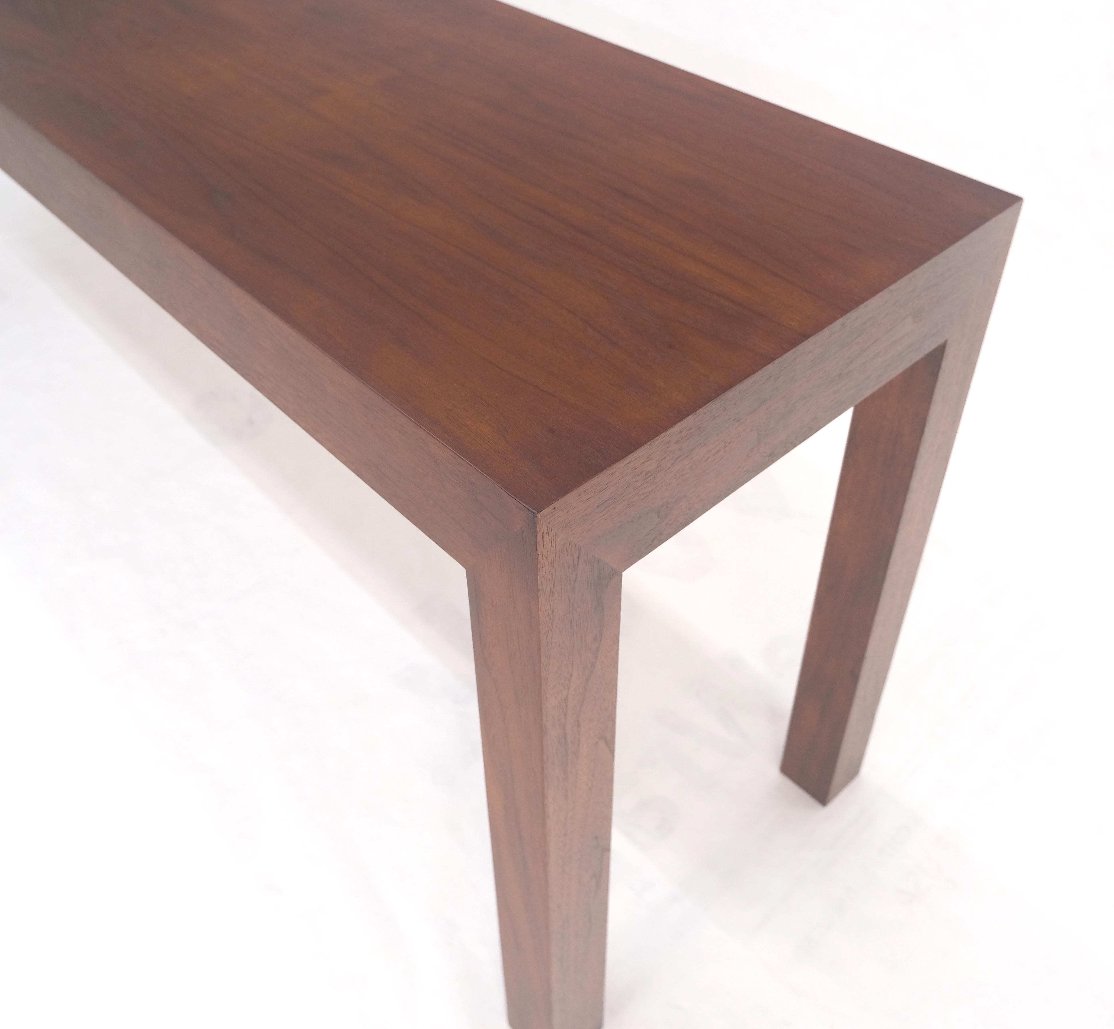 Walnut Mid Century Modern 6' Long Parsons Style Console Sofa Table Baughman MINT For Sale 5