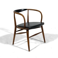 Walnut Mid-Century Modern Armchair by Boling