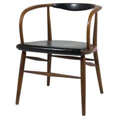 Walnut Mid-Century Modern Armchair by Boling