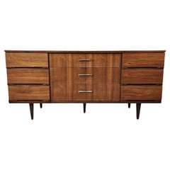 Retro Walnut Mid-century Modern Dresser by Harmony House