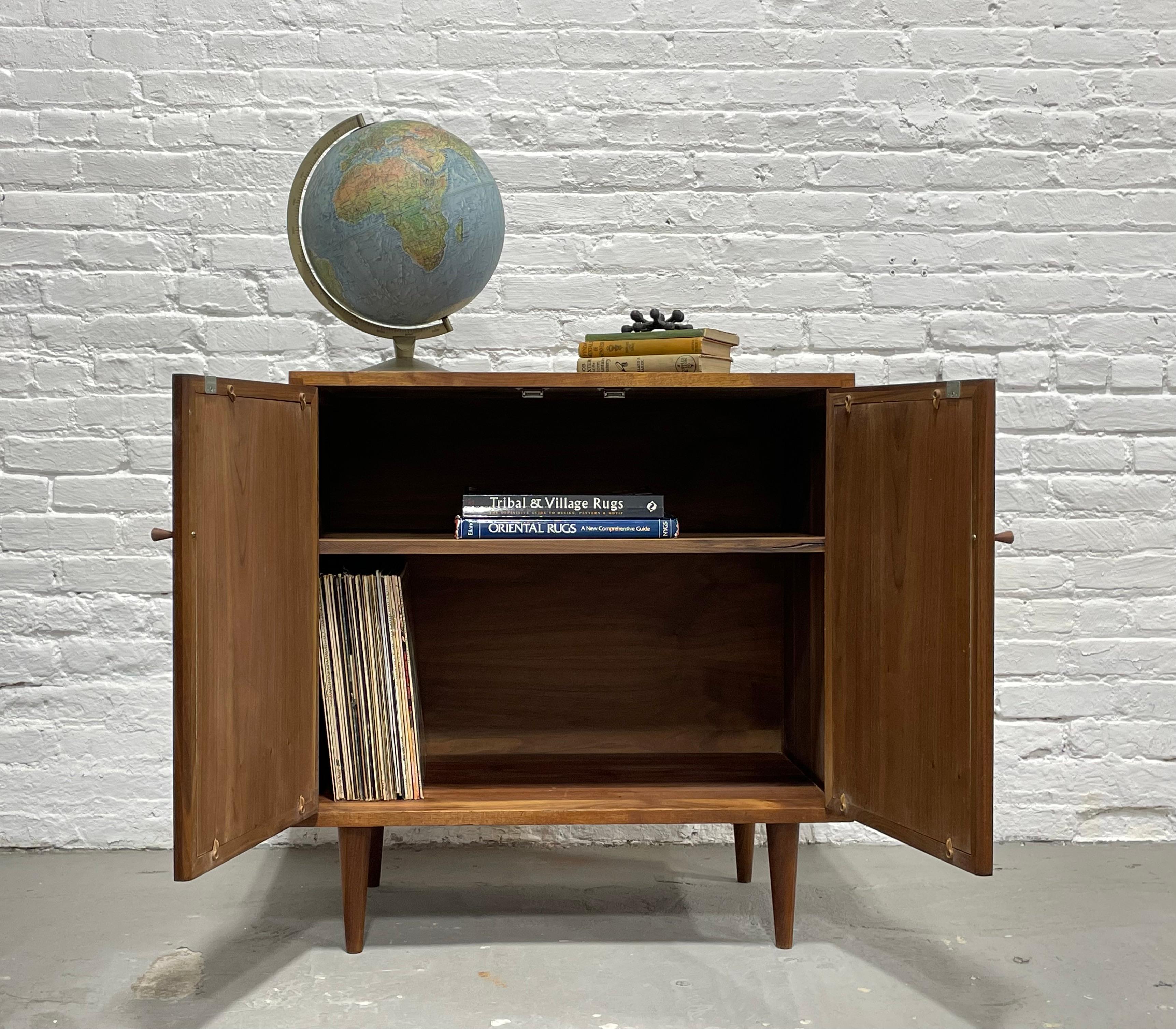 record storage cabinet vintage