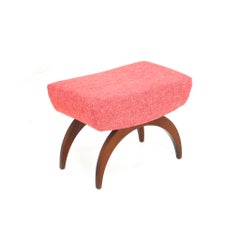 Taburete moderno de mediados de siglo en nogal de A.A. Patijn para Zijlstra, años 50