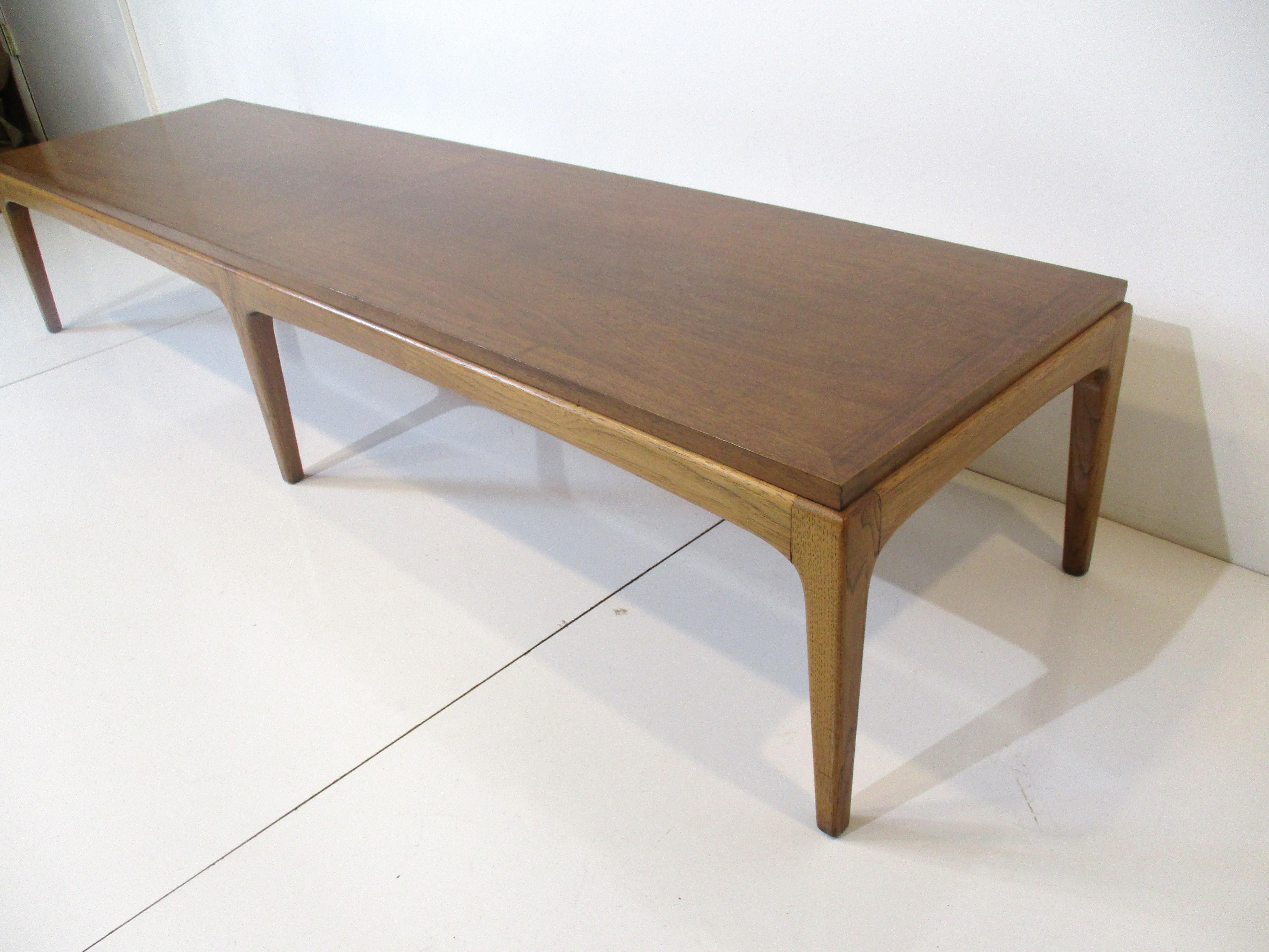 American Walnut Mid Century Rhythm Coffee Table by Altivista Lane 