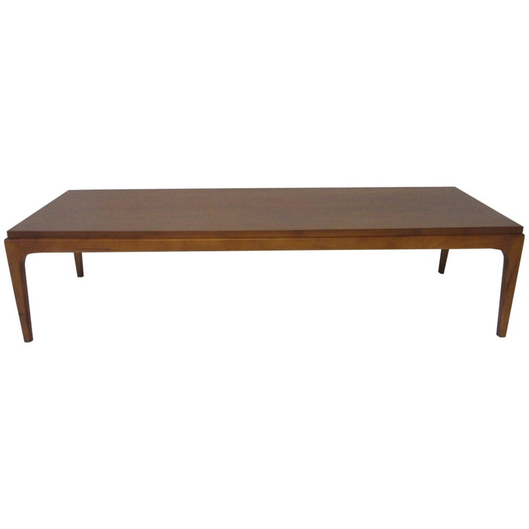 Walnut Midcentury Coffee Table by Lane Altavista at 1stDibs
