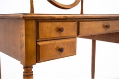 Walnut Midcentury Dressing Table-Vanity, 1970s