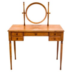 Walnut Midcentury Dressing Table-Vanity, 1970s