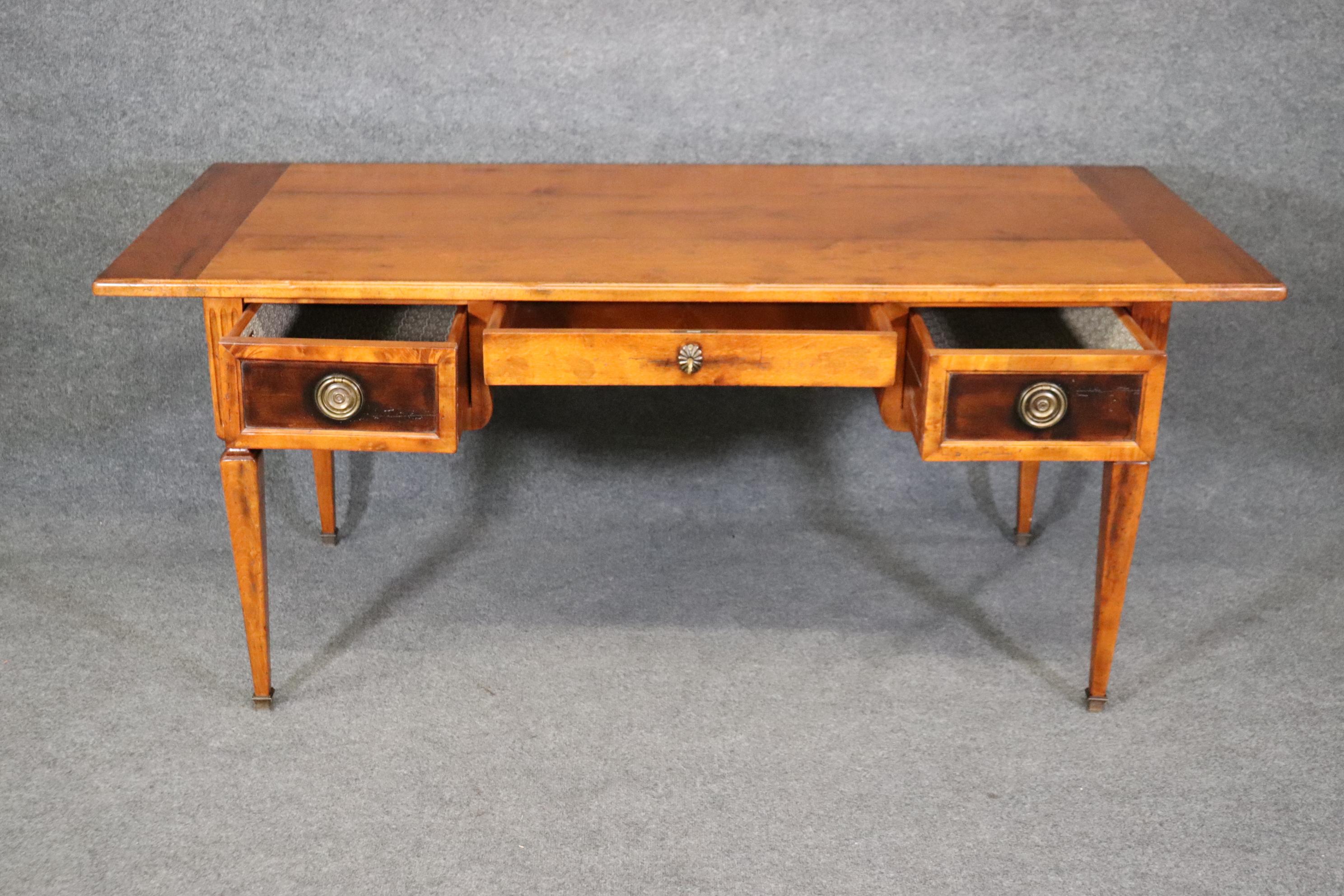 Walnut Milling Road by Baker Furniture Italian Provincial Writing Table Desk 4