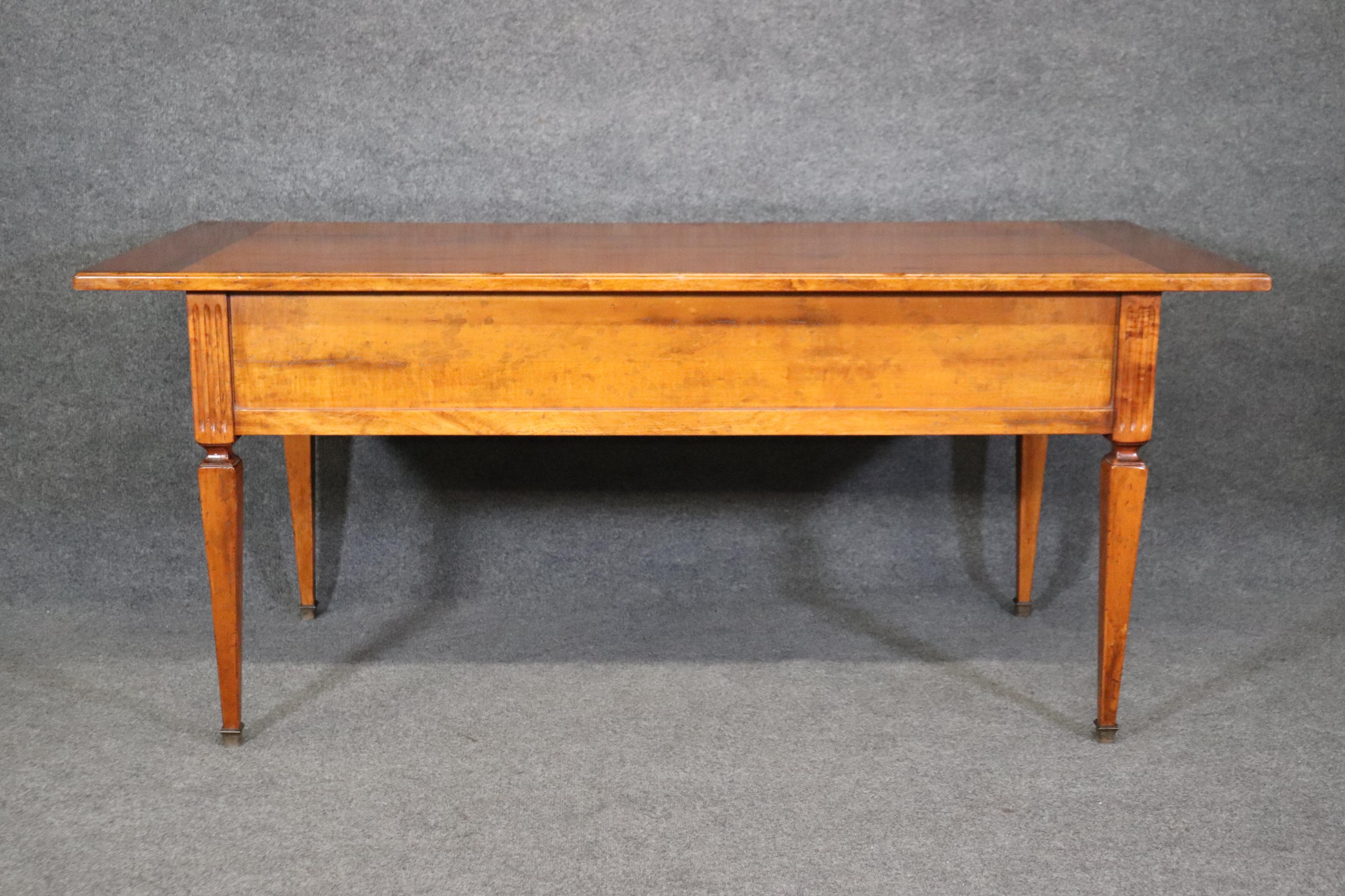 Walnut Milling Road by Baker Furniture Italian Provincial Writing Table Desk 1