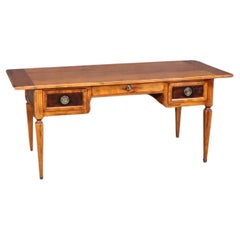 Vintage Walnut Milling Road by Baker Furniture Italian Provincial Writing Table Desk 