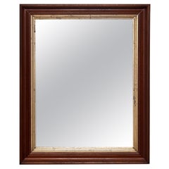 Walnut Mirror/Gilt Insert