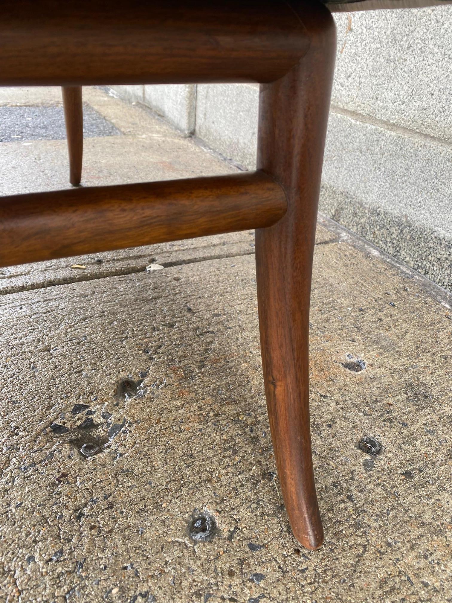 Mid-20th Century Walnut Modernist Bench by Robsjohn Gibbings for Widdicomb For Sale