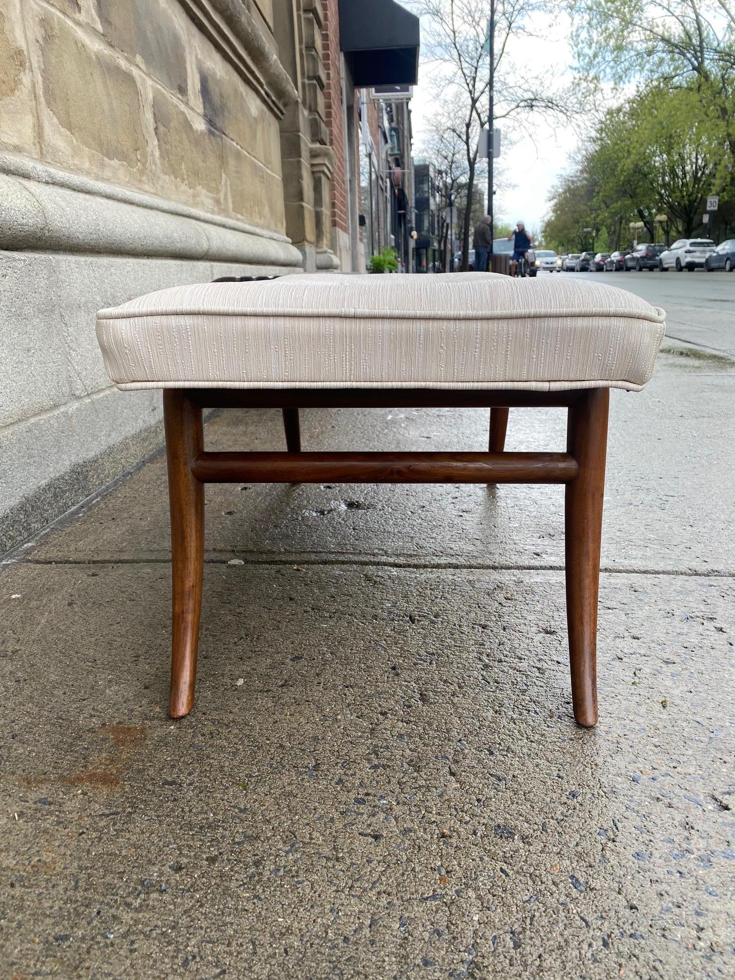 Walnut Modernist Bench by Robsjohn Gibbings for Widdicomb For Sale 2