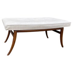 Walnut Modernist Bench by Robsjohn Gibbings for Widdicomb