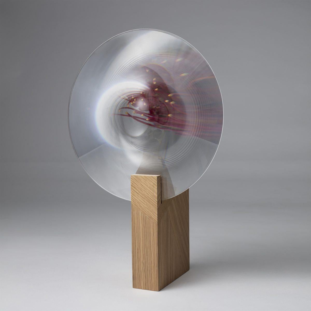 Walnut Narcisse Vase by Najma Temsoury In New Condition In Geneve, CH