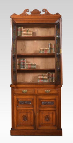 Walnut Narrow Bookcase