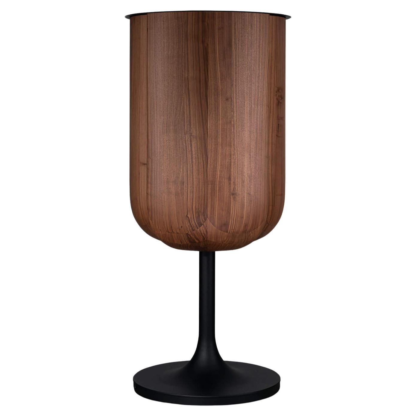 Walnut Natur Bloom Icon Freestanding Bar Cabinet by Milla & Milli For Sale