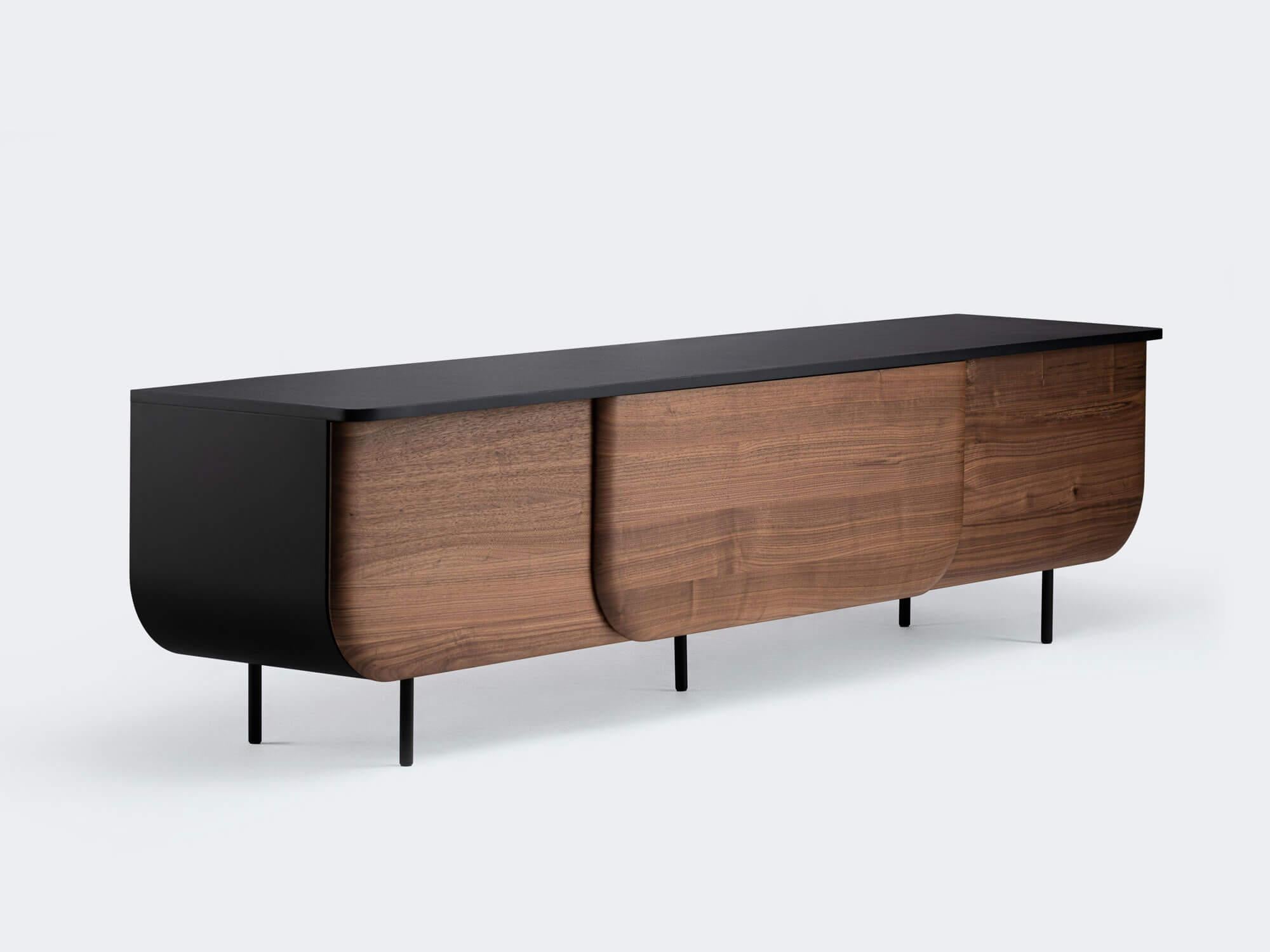 Croatian Walnut Natur Bloom Sideboard by Milla & Milli For Sale