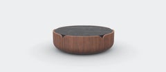 Walnut Natur Nero Marquina Bloom Coffee Table L by Milla & Milli