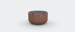Walnut Natur Nero Marquina Bloom Coffee Table M by Milla & Milli
