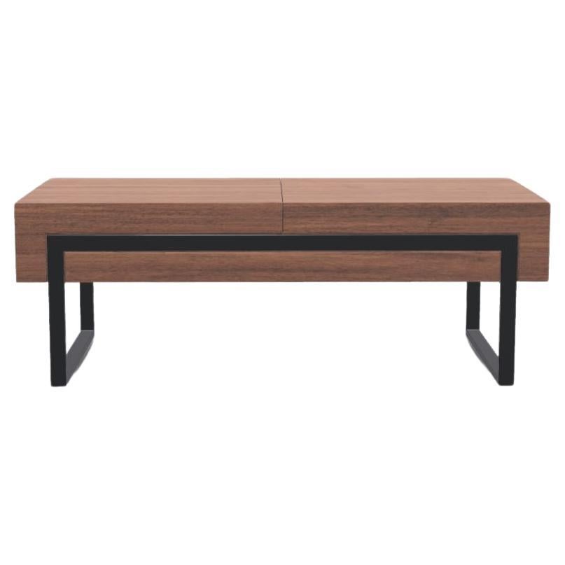 Walnut Natur Offset Coffee Table M by Milla & Milli For Sale