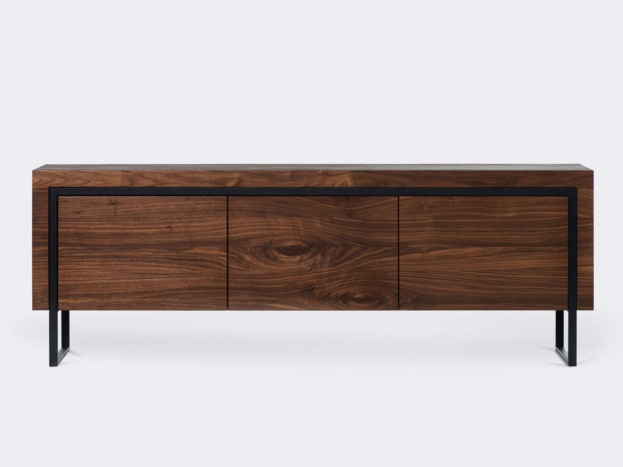 Modern Walnut Natur Offset Sideboard M by Milla & Milli For Sale