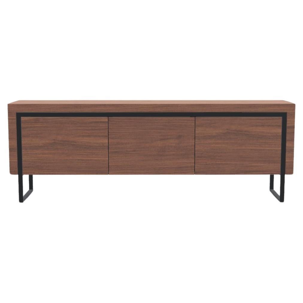 Walnut Natur Offset Sideboard M by Milla & Milli For Sale