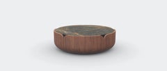 Walnut Natur Picasso Green Bloom Coffee Table L by Milla & Milli