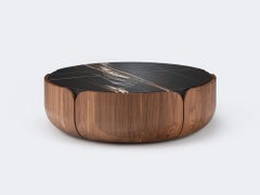 Walnut Natur Sahara Noir Bloom Coffee Table L by Milla & Milli