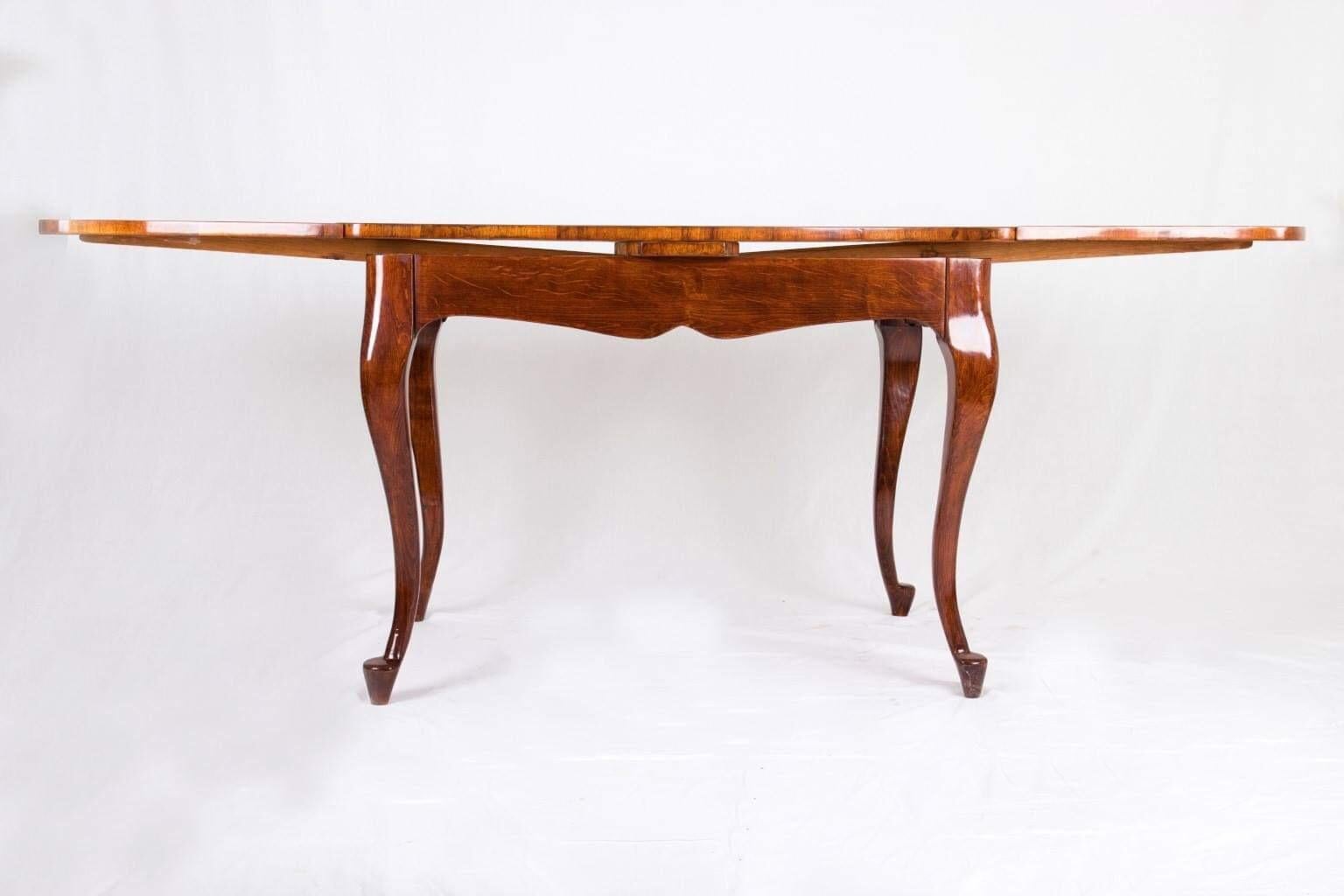 Walnut Neobarokk Dinner Set of 6 Chairs Ám Table For Sale 6