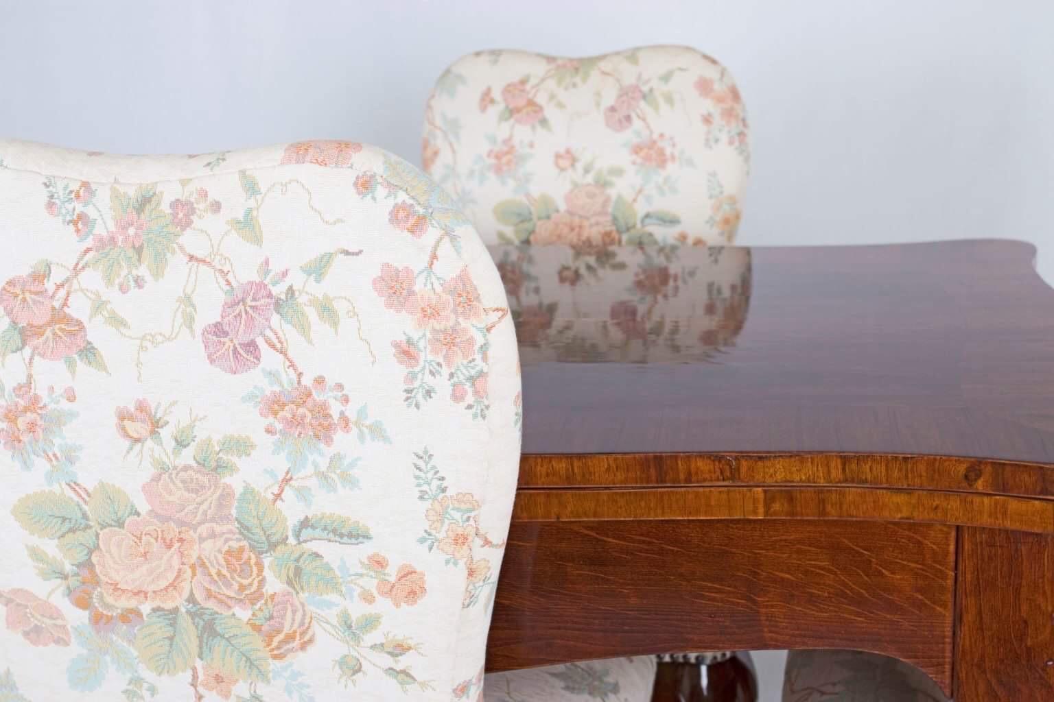 Walnut Neobarokk Dinner Set of 6 Chairs Ám Table For Sale 13