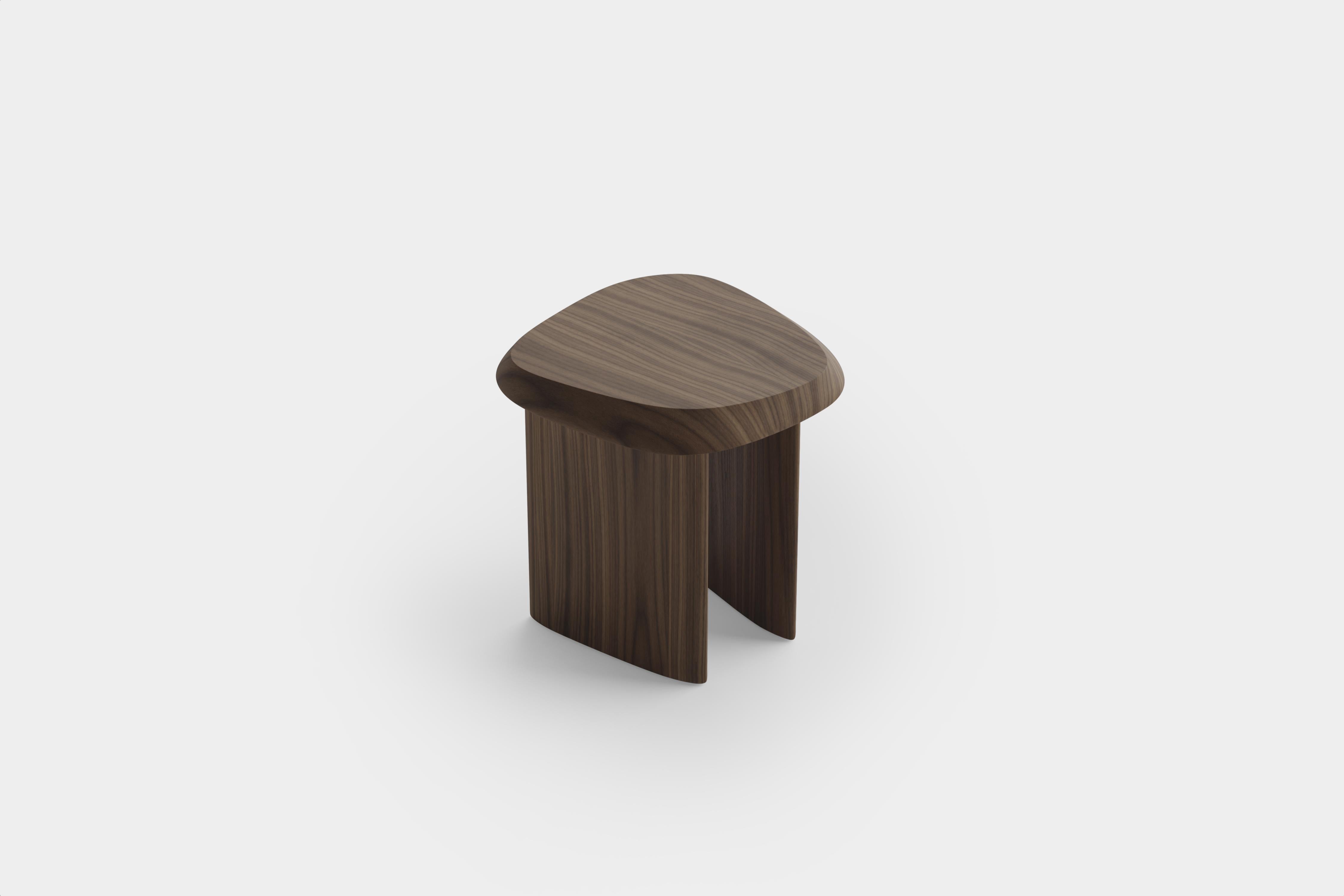 Duna Nest-Tisch, Beistelltisch, Nachttisch aus Nussbaumholz von Joel Escalona im Angebot 2