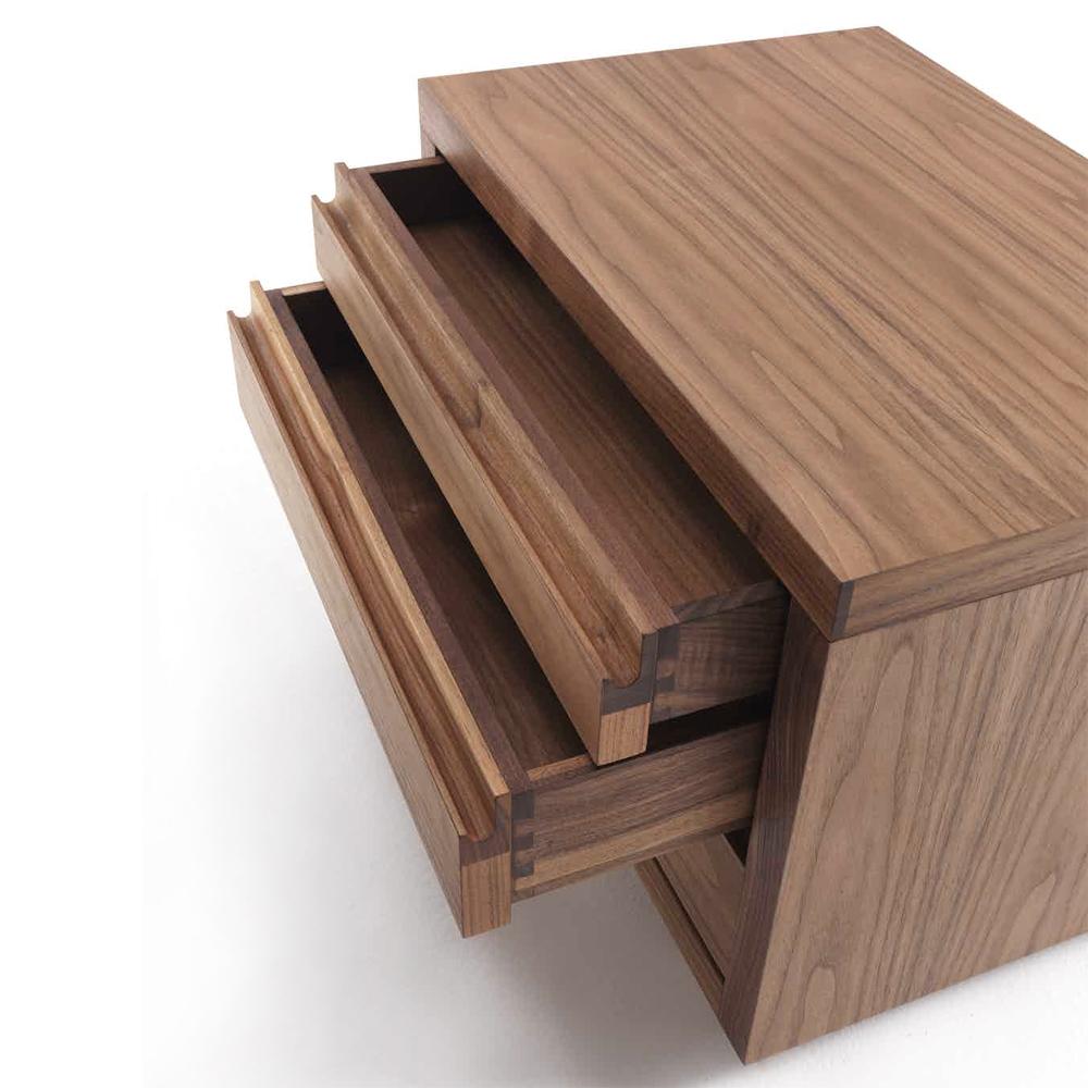 solid walnut nightstand