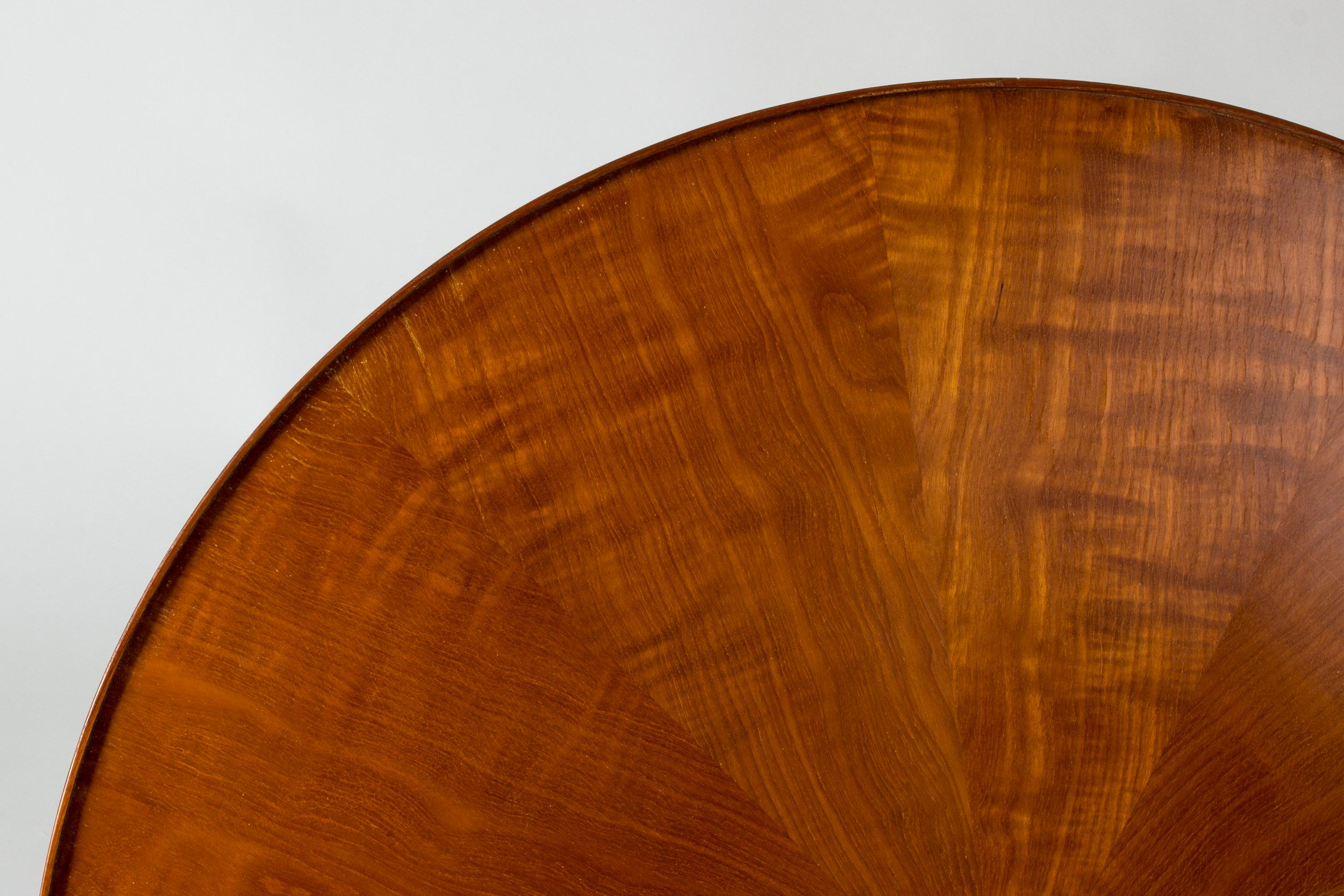 Mid-20th Century Walnut Occasional Table by Oscar Nilsson for Hantverket, Sweden, 1942 For Sale