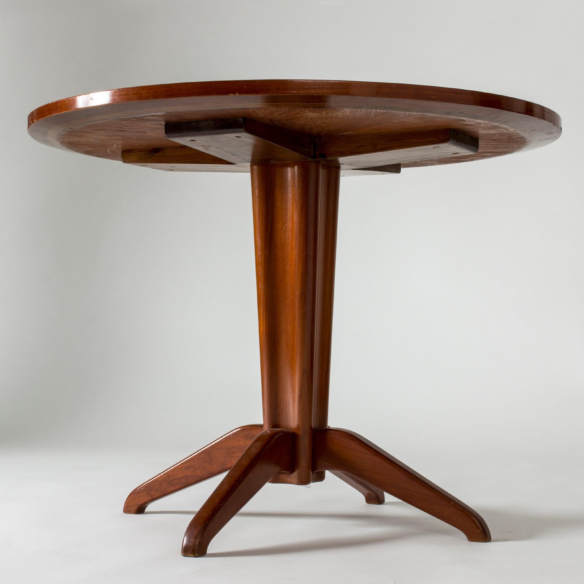 Walnut Occasional Table by Oscar Nilsson for Hantverket, Sweden, 1942 For Sale 2