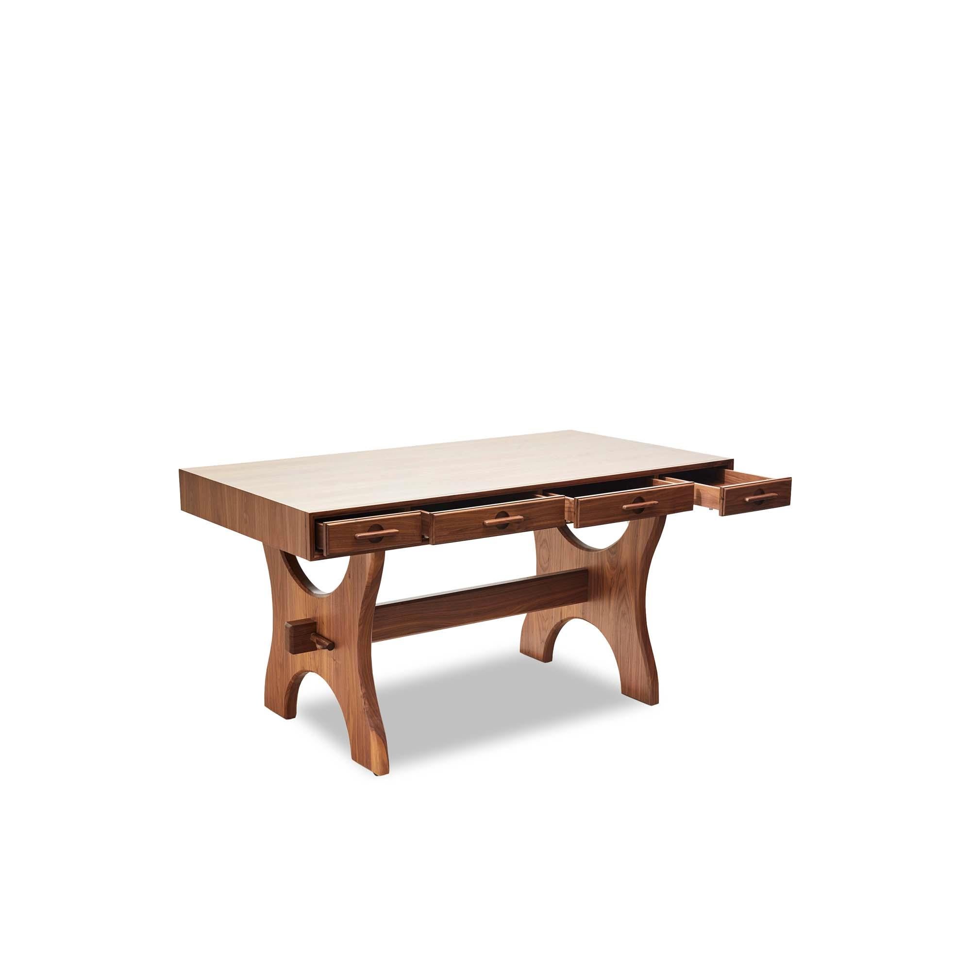 American Walnut Ojai Desk by Lawson-Fenning For Sale