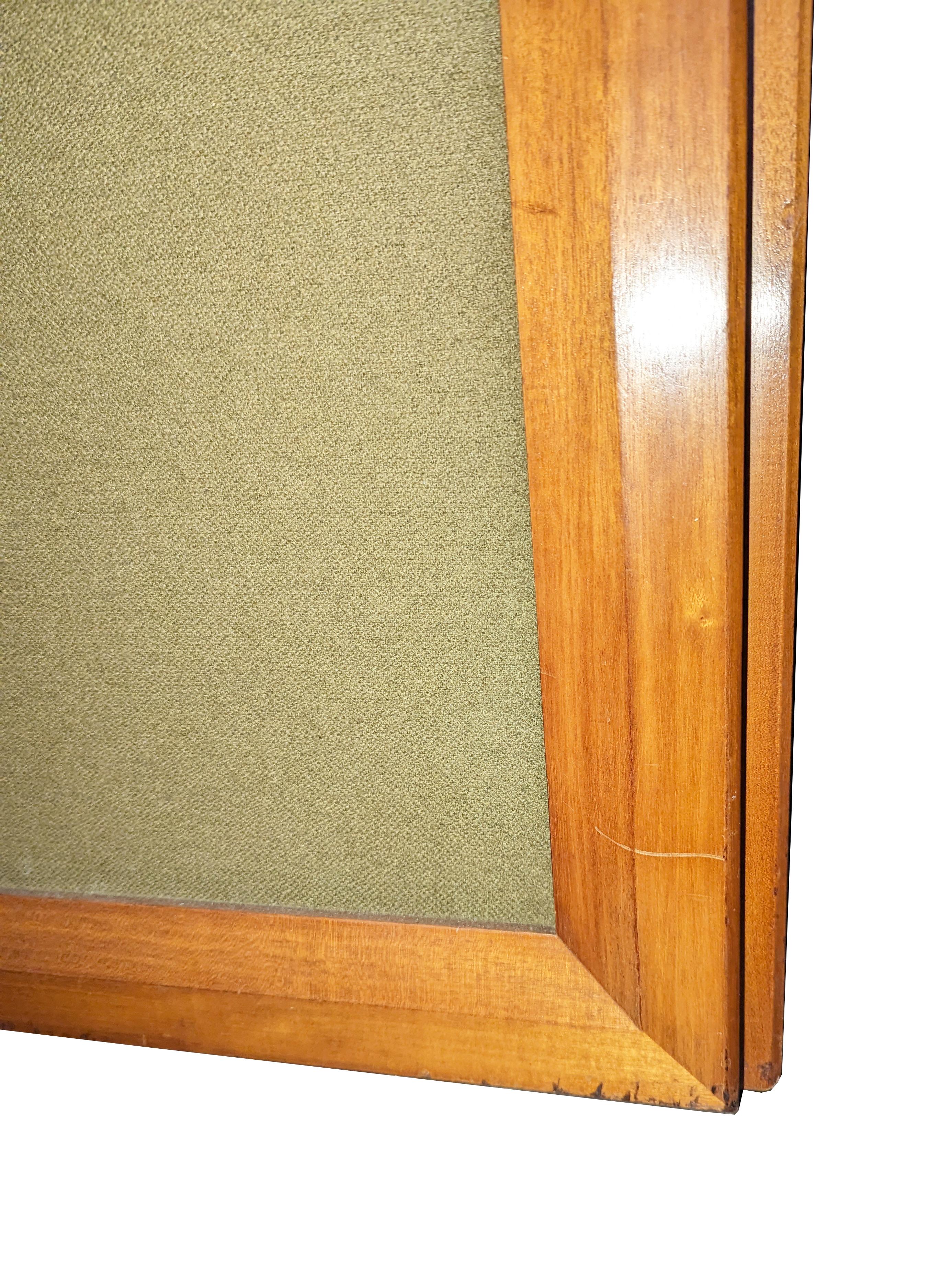 Walnut & olive green fabric 1950s MB 15 Sideboard by Albini & Helg for Poggi For Sale 7