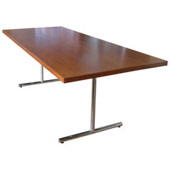 Walnut 'Omega' Desk or Dining Table by Hans Eichenberger for Hausmann & Hausmann