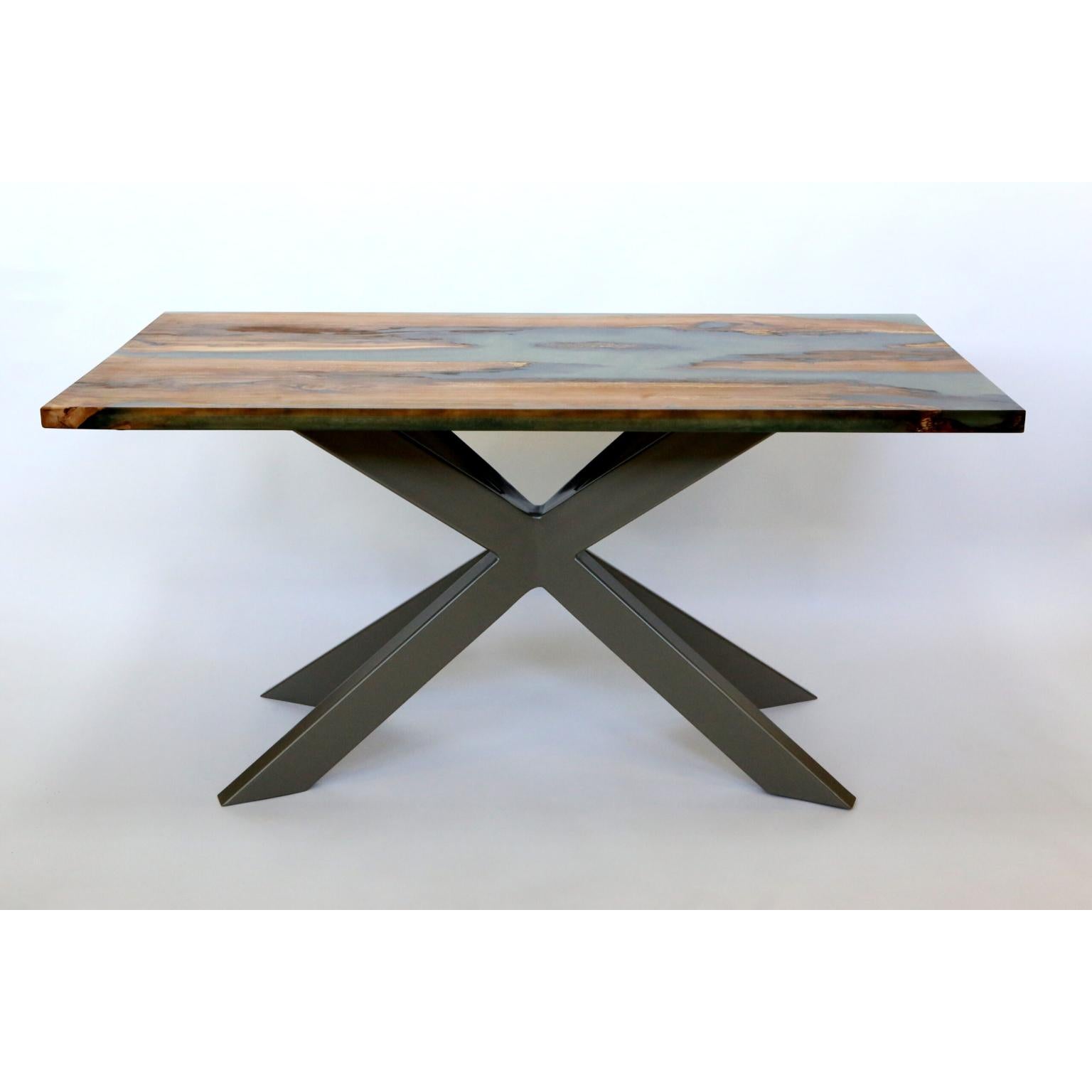 Contemporary Walnut On Nile Dining Table by KV Design For Sale