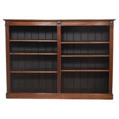 Walnut open bookcase