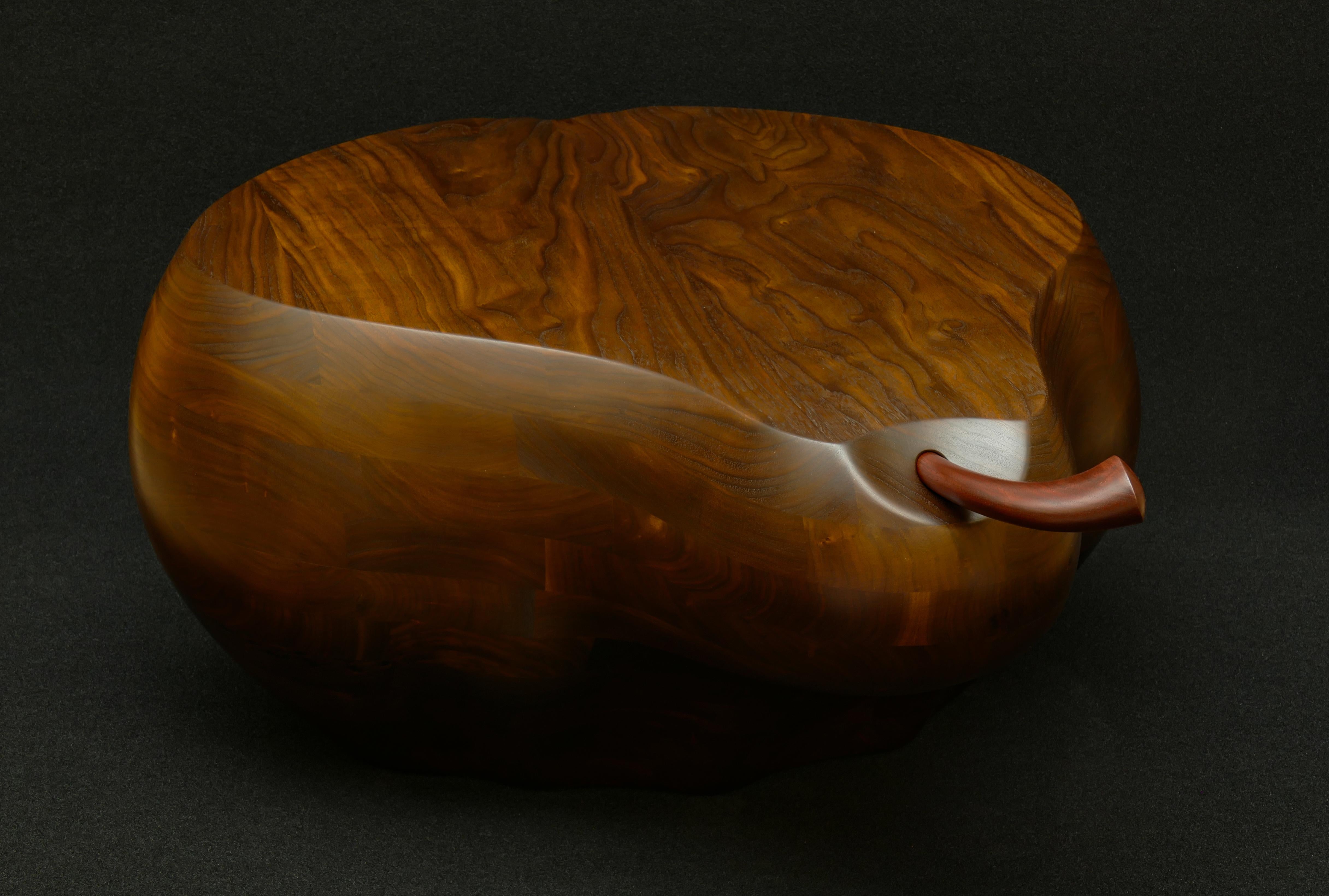 Organic Modern Opus Pear Coffee Table in Walnut by Mark Levin For Sale