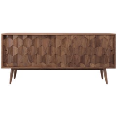 Walnut or Oak Sideboard Credenza