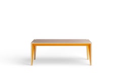 Banc MiMi orange en noyer de Miduny, fabriqué en Italie